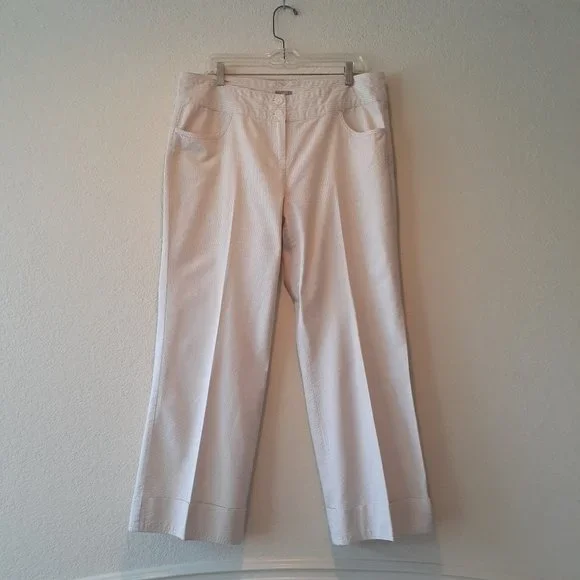 J. Jill Striped Cotton Wide Leg Pants - Picture 12 of 13